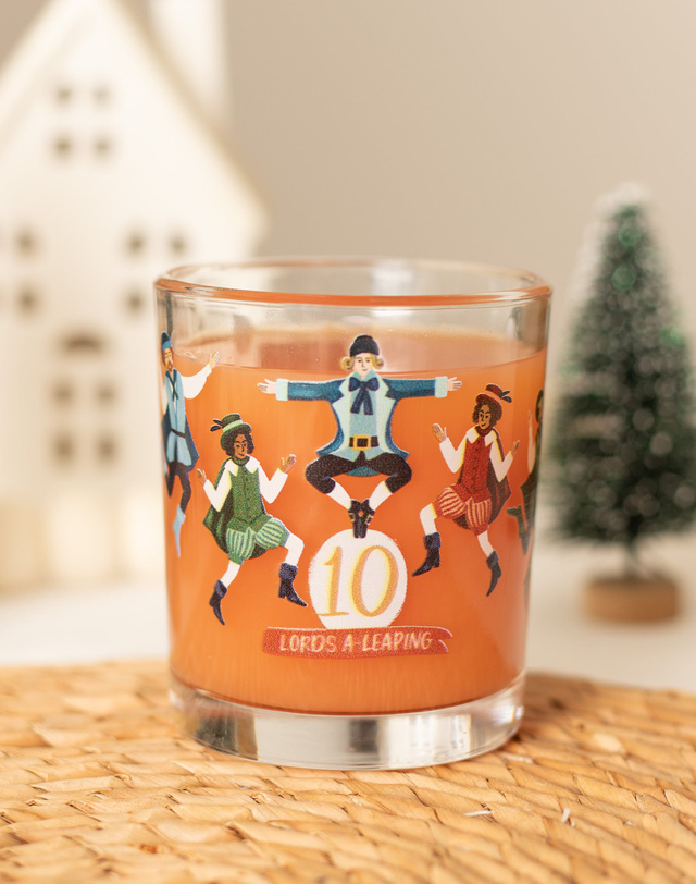 Ten Lords A-Leaping 7.5oz Short Juice Glass, 1 of 3