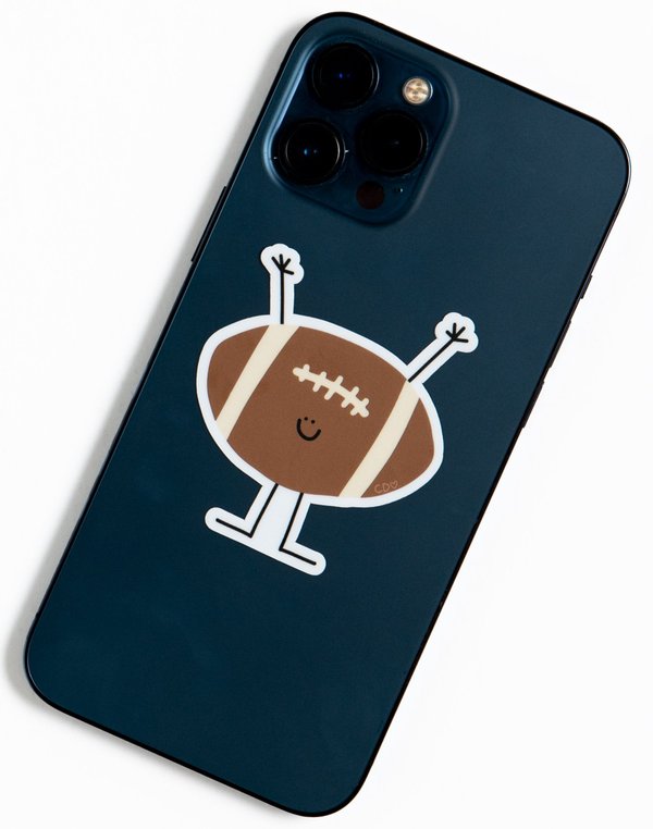 Football Doodle Friend Decal Sticker, 3 of 3