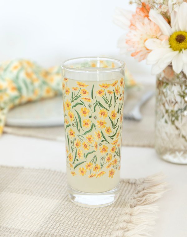 Roadside Blooms 7.25oz Tall Juice Glass Set, 3 of 6
