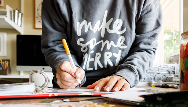 Make Some Merry Sweatshirt - Asphalt, 1 of 3