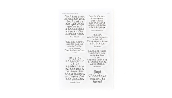 Christmas Phrases 4×6 Stamp Set, 1 of 4