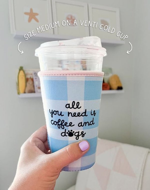Coffee & Dogs Drink Sleeve, 1 of 4