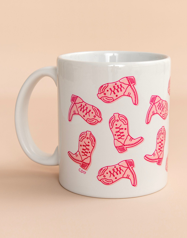 Western Cowgirl Boots Mug, 1 of 2