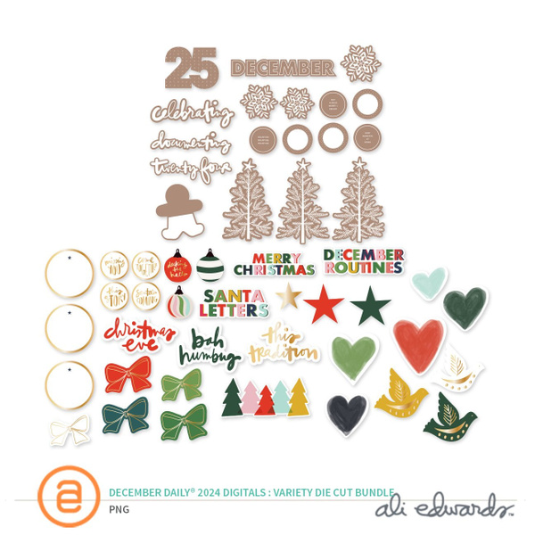 December Daily® 2024 Digital Variety Die Cut Bundle, 1 of 1