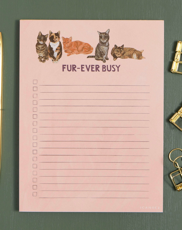Furever Busy Cat Notepad, 2 of 2