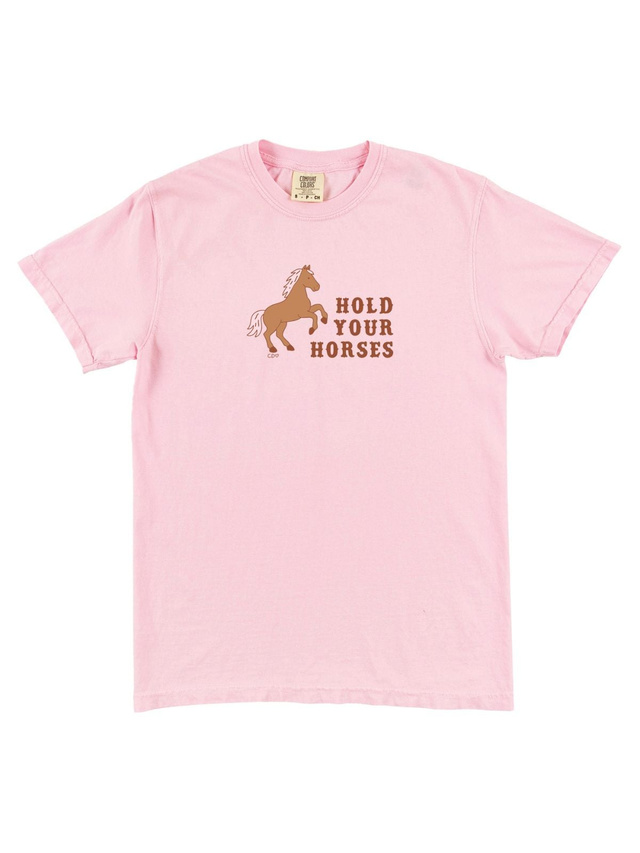 Hold Your Horses Western Tee - Blossom, 3 of 4