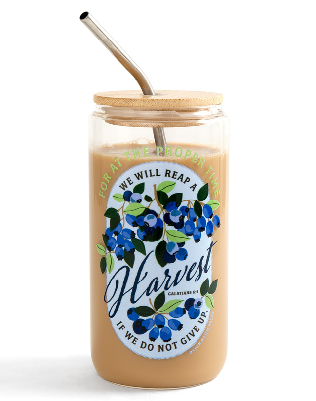 Blueberry Faith Glass Can, 4 of 6