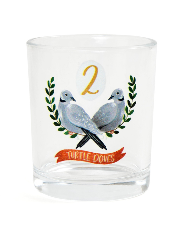 Two Turtle Doves 7.5oz Short Juice Glass, 3 of 3