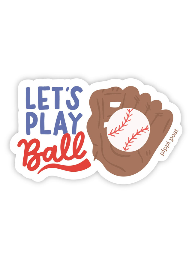 Let's Play Ball Baseball Decal Sticker, 4 of 4