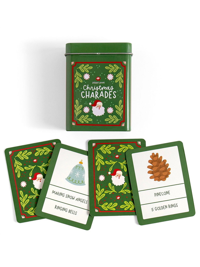 Christmas Charades Game - Deck of Cards + Storage Tin, 6 of 8