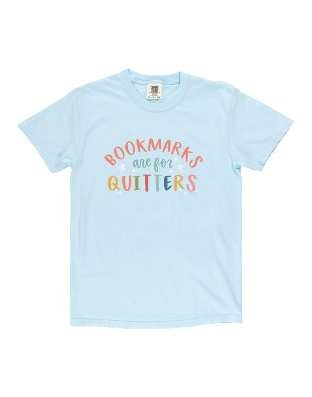 Bookmarks Are For Quitters Tee - Chambray, 3 of 3