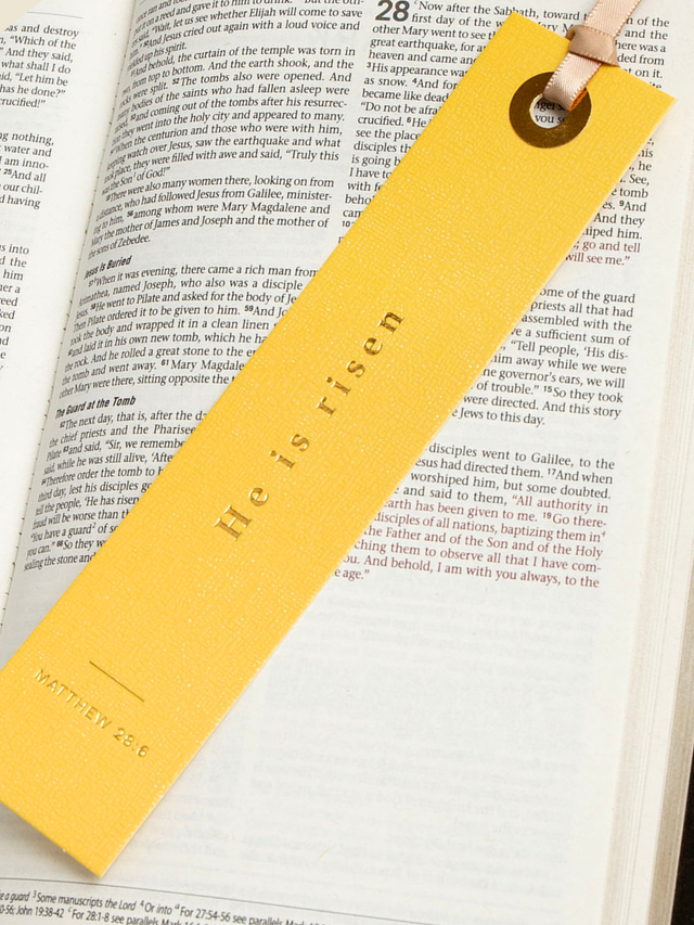 He Is Risen Scripture Bookmark, 1 of 2