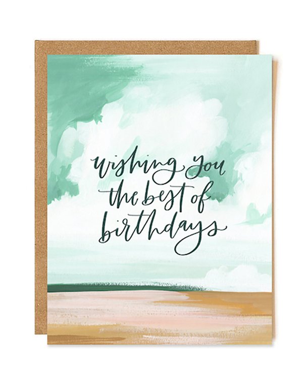 Best Birthday Landscape Greeting Card, 1 of 1