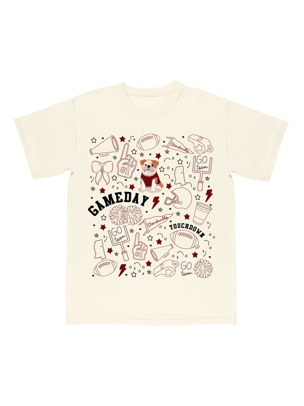 Starkville Football Game Day Tee - Ivory, 4 of 5