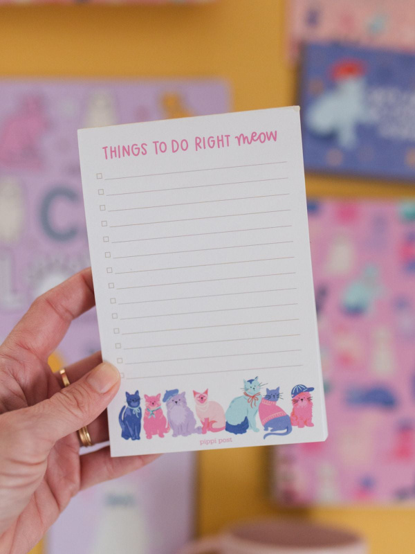 Things To Do Right Meow Cool Cats 4×6 To Do Notepad, 1 of 3