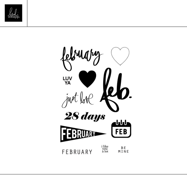 Digital 4×6 February Stamp , 1 of 1
