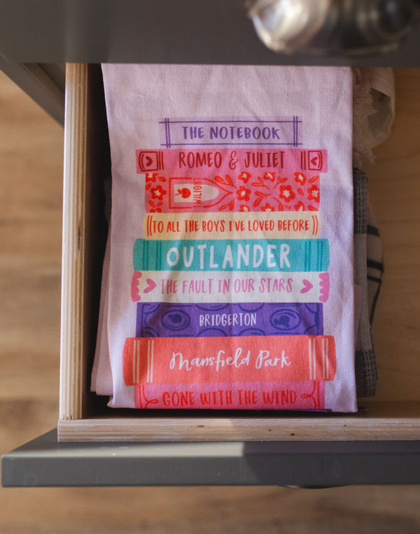 Romance Novels Tea Towel, 3 of 4