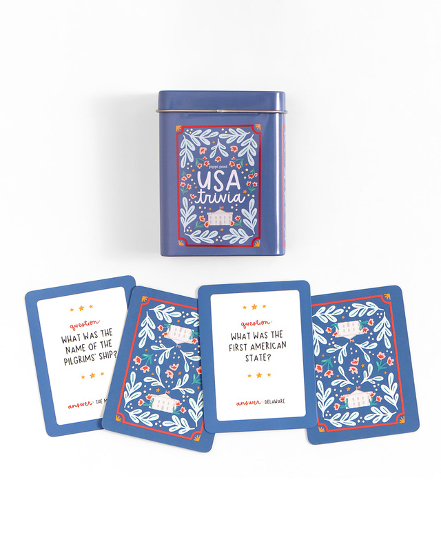 USA Trivia Game - Deck of Cards + Storage Tin, 8 of 8