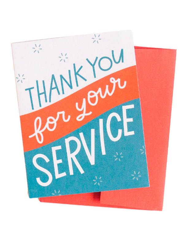 Thank You For Your Service Greeting Card, 1 of 1