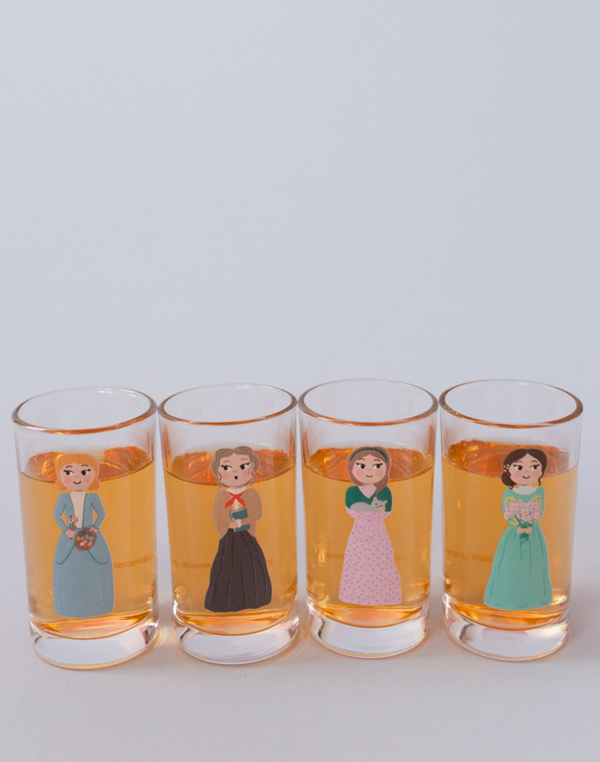 Little Women Mini Juice Glass Set, 1 of 2