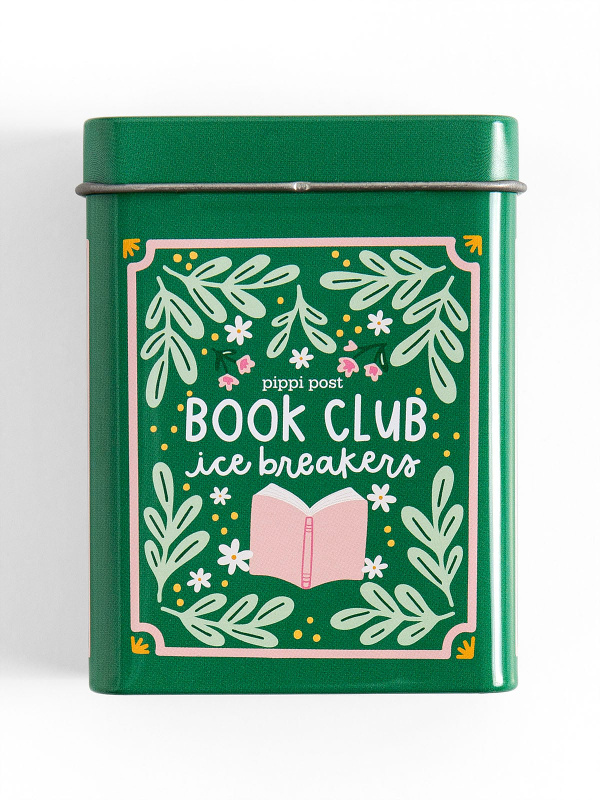 Book Club Ice Breakers Game - Deck of Cards + Storage Tin, 1 of 4