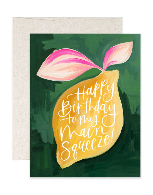 Main Squeeze Birthday Greeting Card, 1 of 1