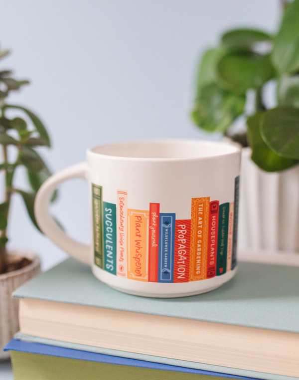 Plant Books Large Ceramic Mug, 1 of 7