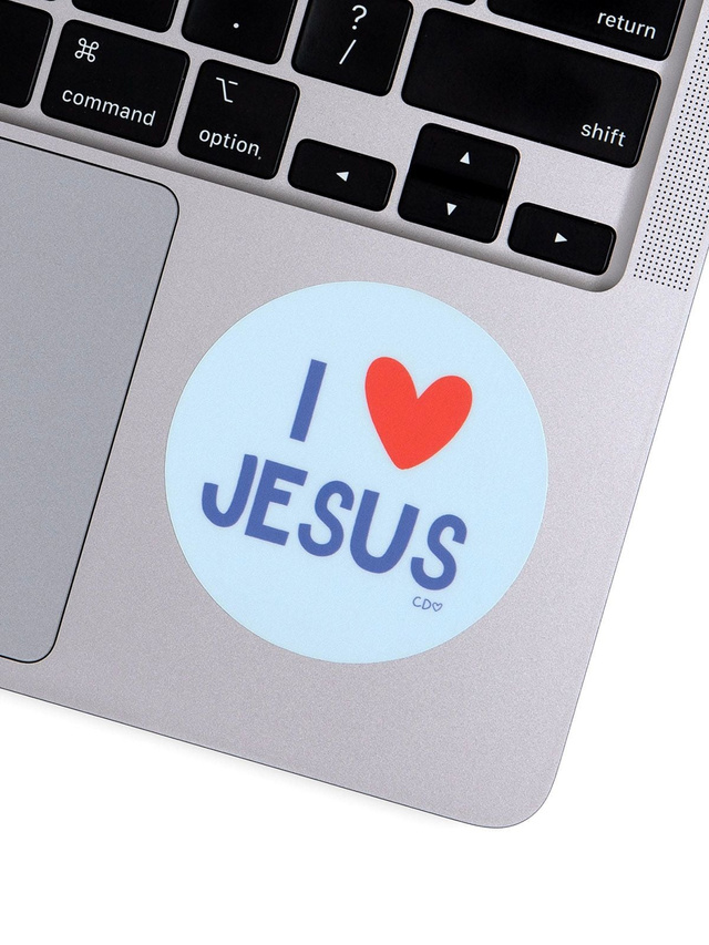 I Love Jesus Decal Sticker, 2 of 4