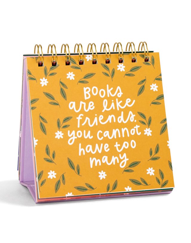52 Weeks Of Book Lover Quotes - Desk Flip Calendar, 4 of 4