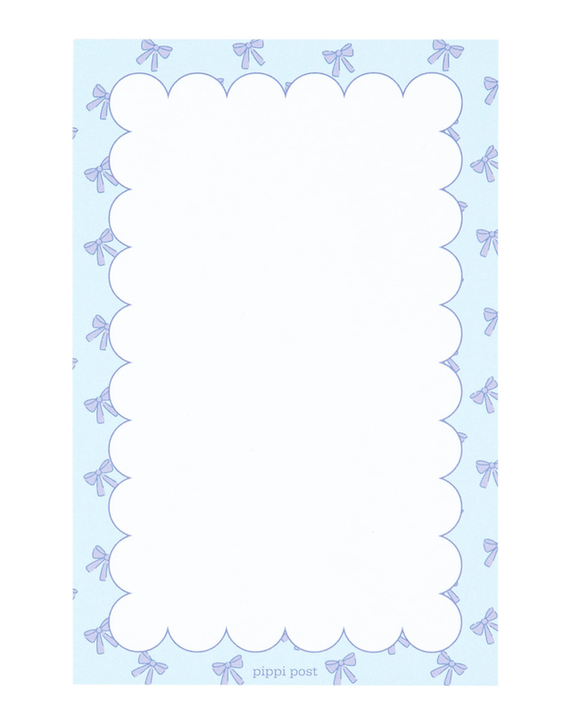 Blue Bows Notepad, 1 of 2