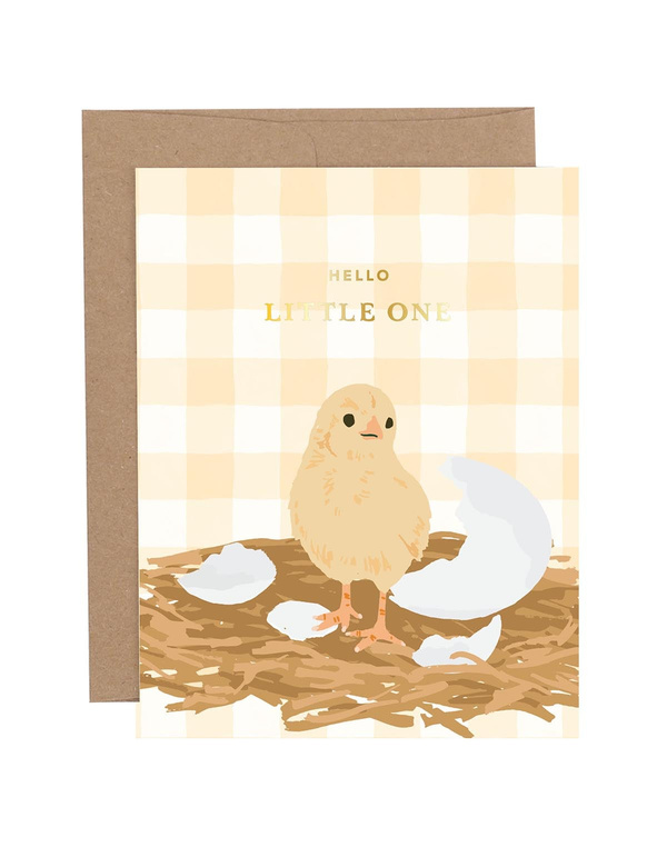 Hello Little One Chick Baby Greeting Card, 2 of 3