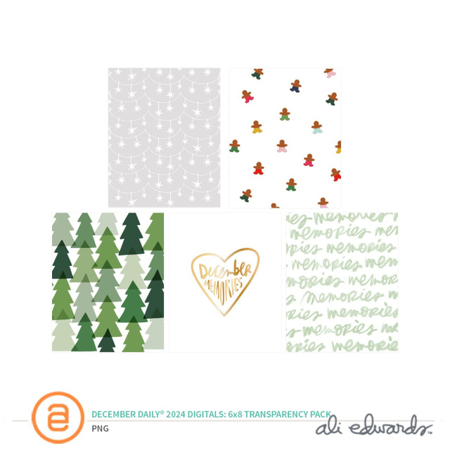 December Daily® 2024 Digital 6×8 Transparency Pack, 1 of 1