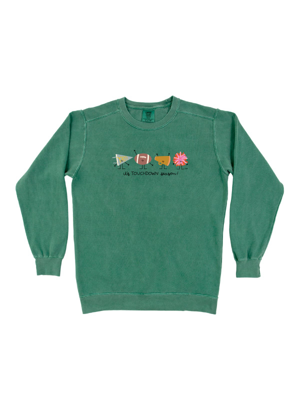 Touchdown Season Football Sweatshirt - Light Green, 3 of 3