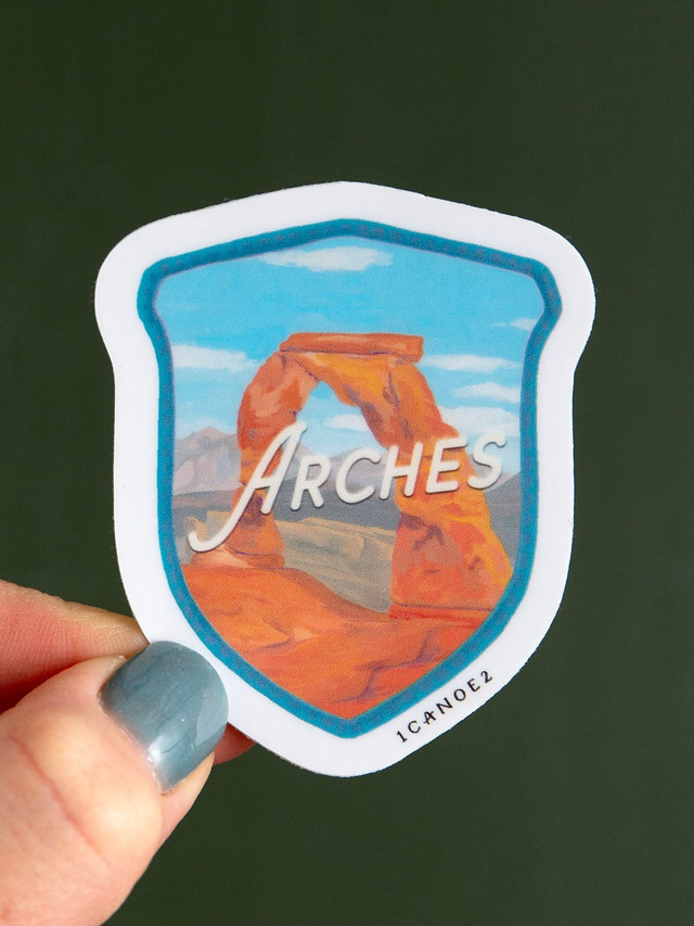 Arches National Park Badge Decal Sticker, 1 of 2