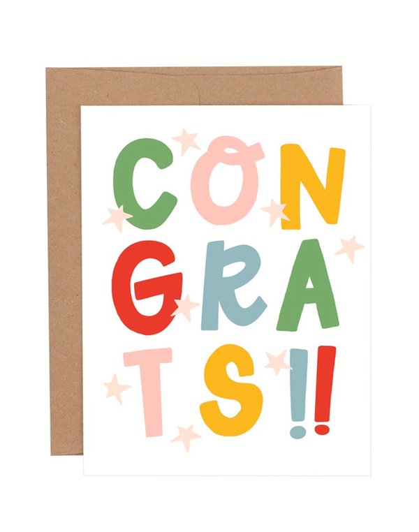 Congrats Stars Greeting Card, 1 of 1