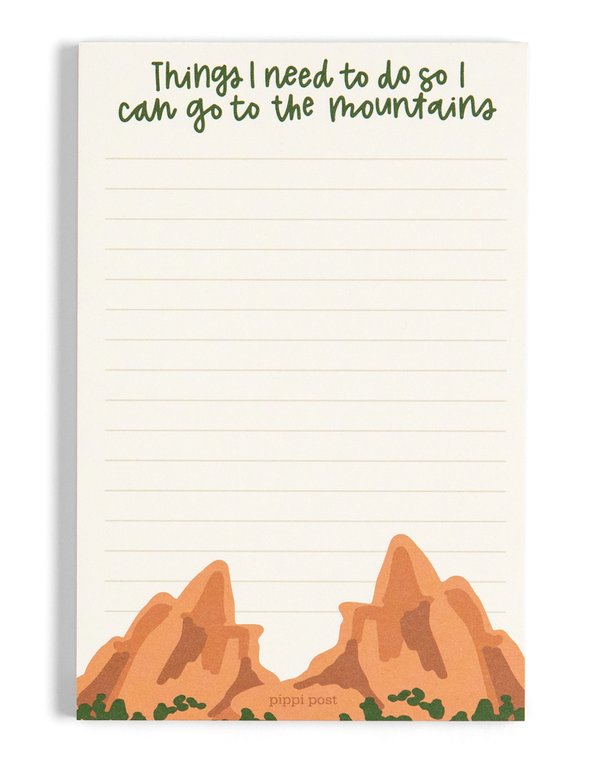 Go to the Mountains Notepad, 4 of 4