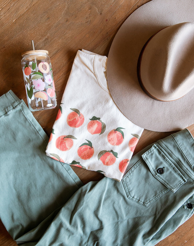 Peach Blossom Tee - Ivory, 1 of 4