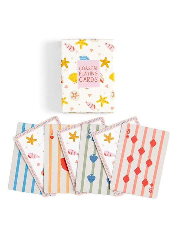 Coastal Seashells Deck of Playing Cards, 1 of 4