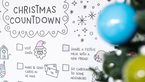 Christmas Countdown Printable Poster, 4 of 4