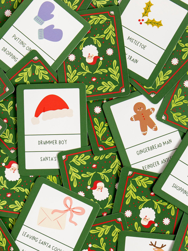 Christmas Charades Game - Deck of Cards + Storage Tin, 8 of 8