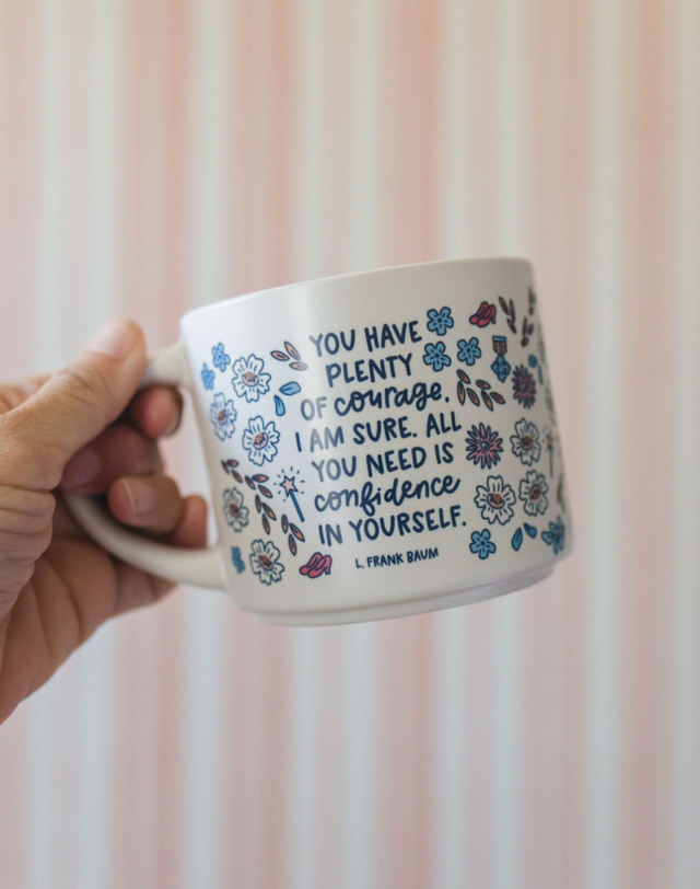 Plenty of Courage Wizard of Oz Large Ceramic Mug, 2 of 4
