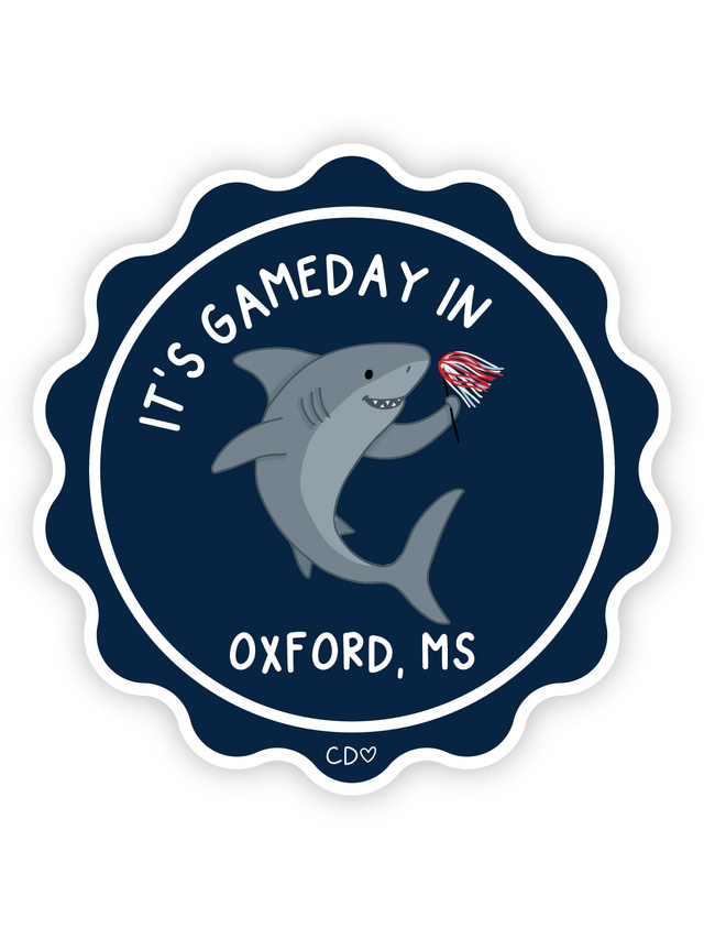 Oxford Football Game Day Mascot Decal Sticker, 2 of 4