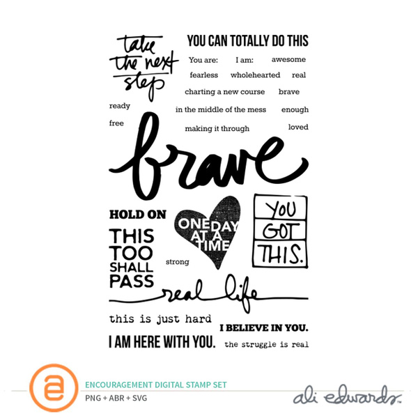 Encouragement Digital Stamp Set, 1 of 1