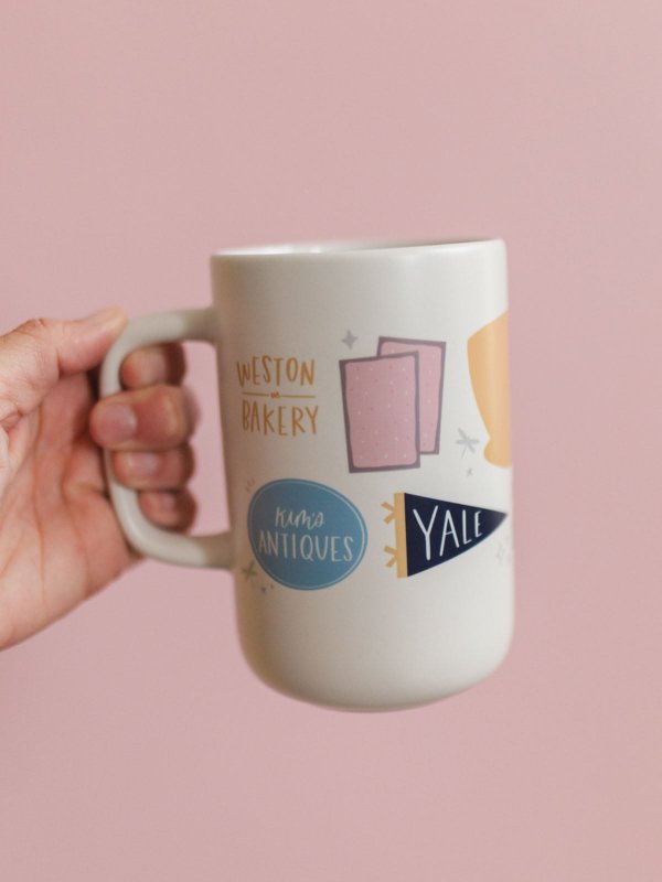 Stars Hollow Tall Ceramic Coffee Mug, 1 of 7