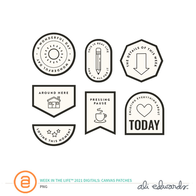 Week In The Life™ 2021 Digital Canvas Patches, 1 of 1