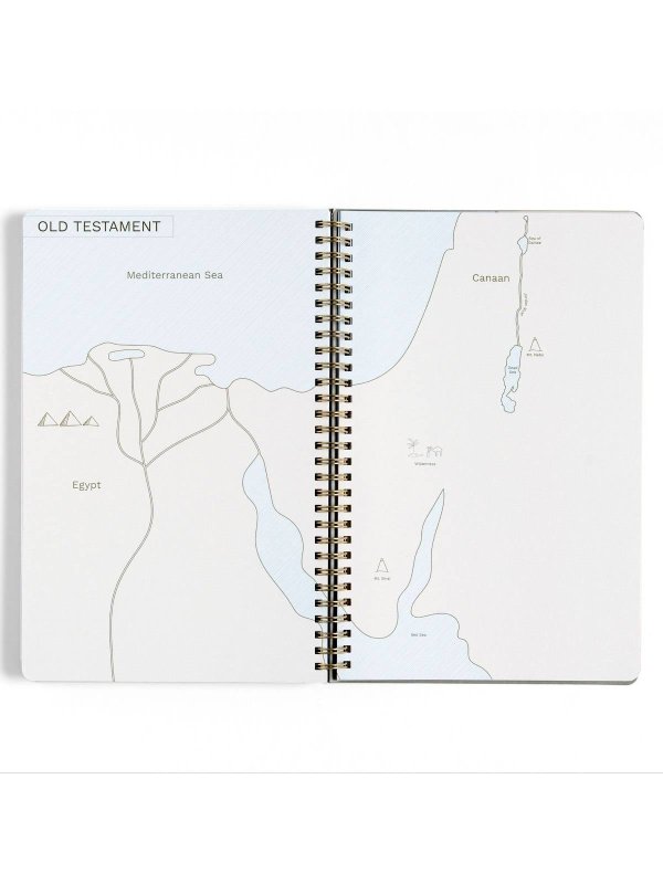 Black Bible Study Spiral Notebook with Reference Maps, 3 of 10