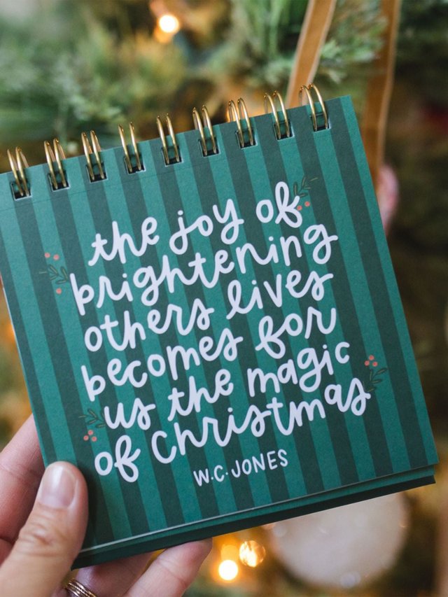 25 Days Of Christmas - Quotes + Prompts Advent Desk Calendar, 5 of 13