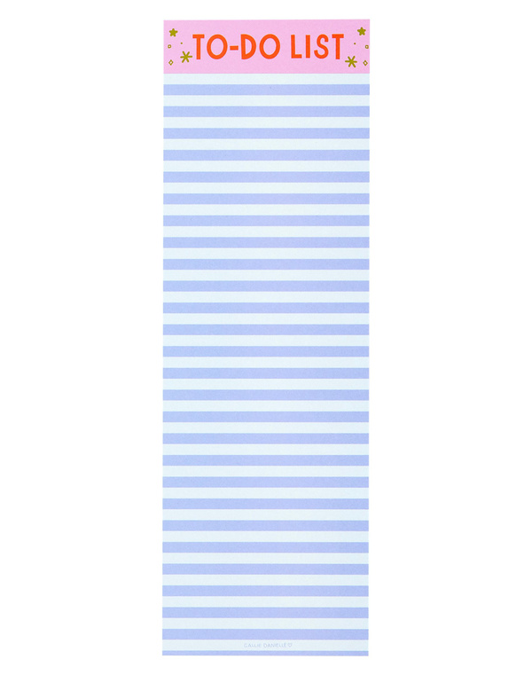 Blue Stripe To Do List 4×12 Notepad, 1 of 2