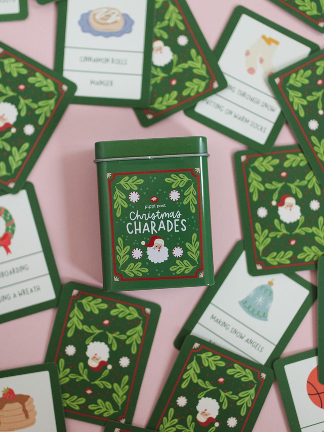 Christmas Charades Game - Deck of Cards + Storage Tin, 4 of 8