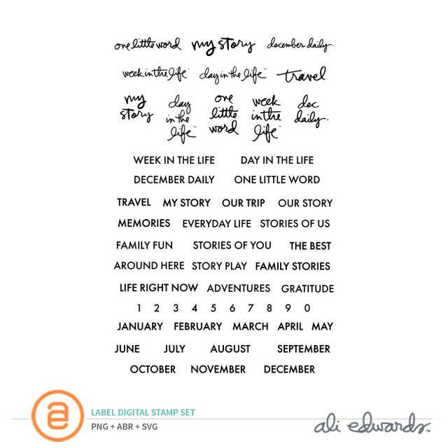 Label Digital Stamp Set , 1 of 1